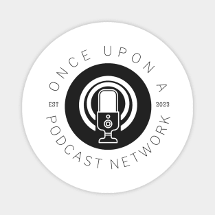 Once Upon a Podcast Network (Black Text) Magnet